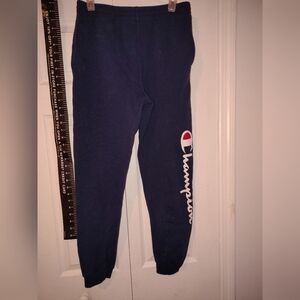 Champion Navy Sweatpants with Logo